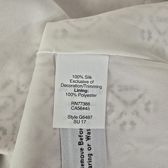 Madewell Silk Convertible Straps Dress Echo Grid Smocked Halter Neck Size 6 - Picture 13 of 15